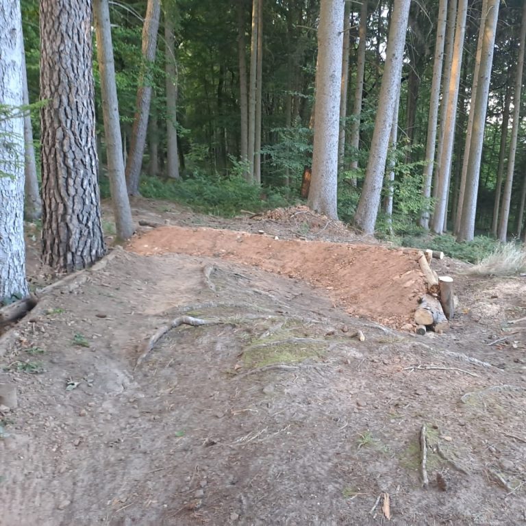 Trailbau am Voralbhero Trail